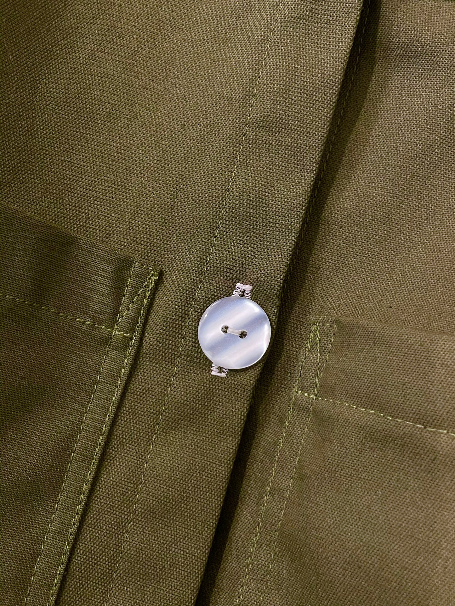 Flower Garden Work Jacket - Olive 4