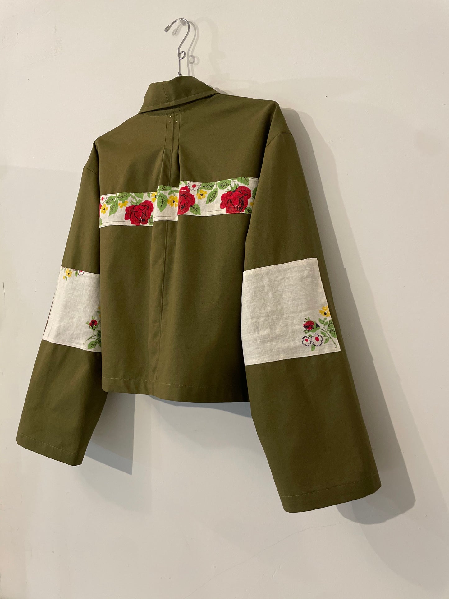 Flower Garden Work Jacket - Olive 1