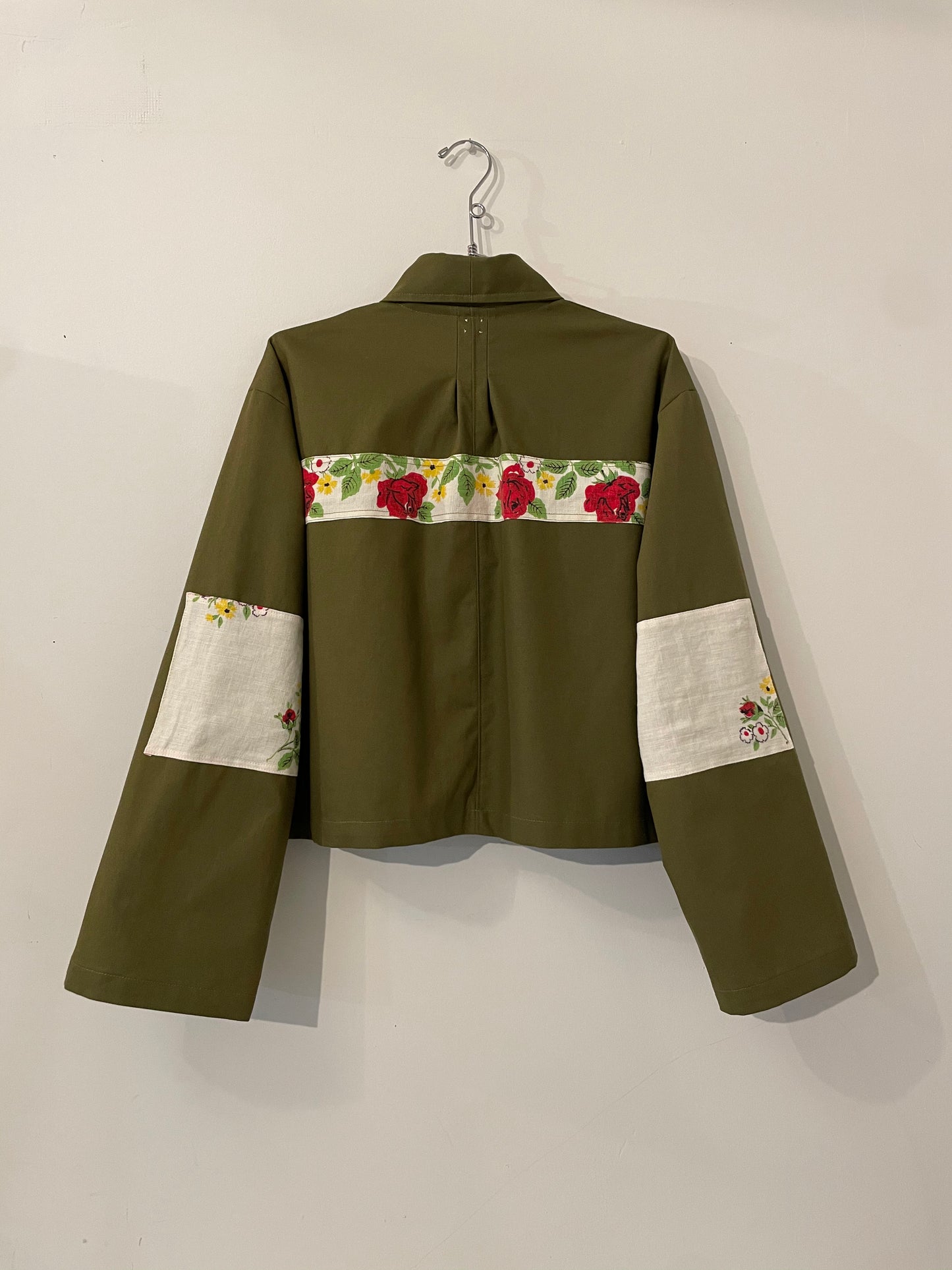 Flower Garden Work Jacket - Olive 1