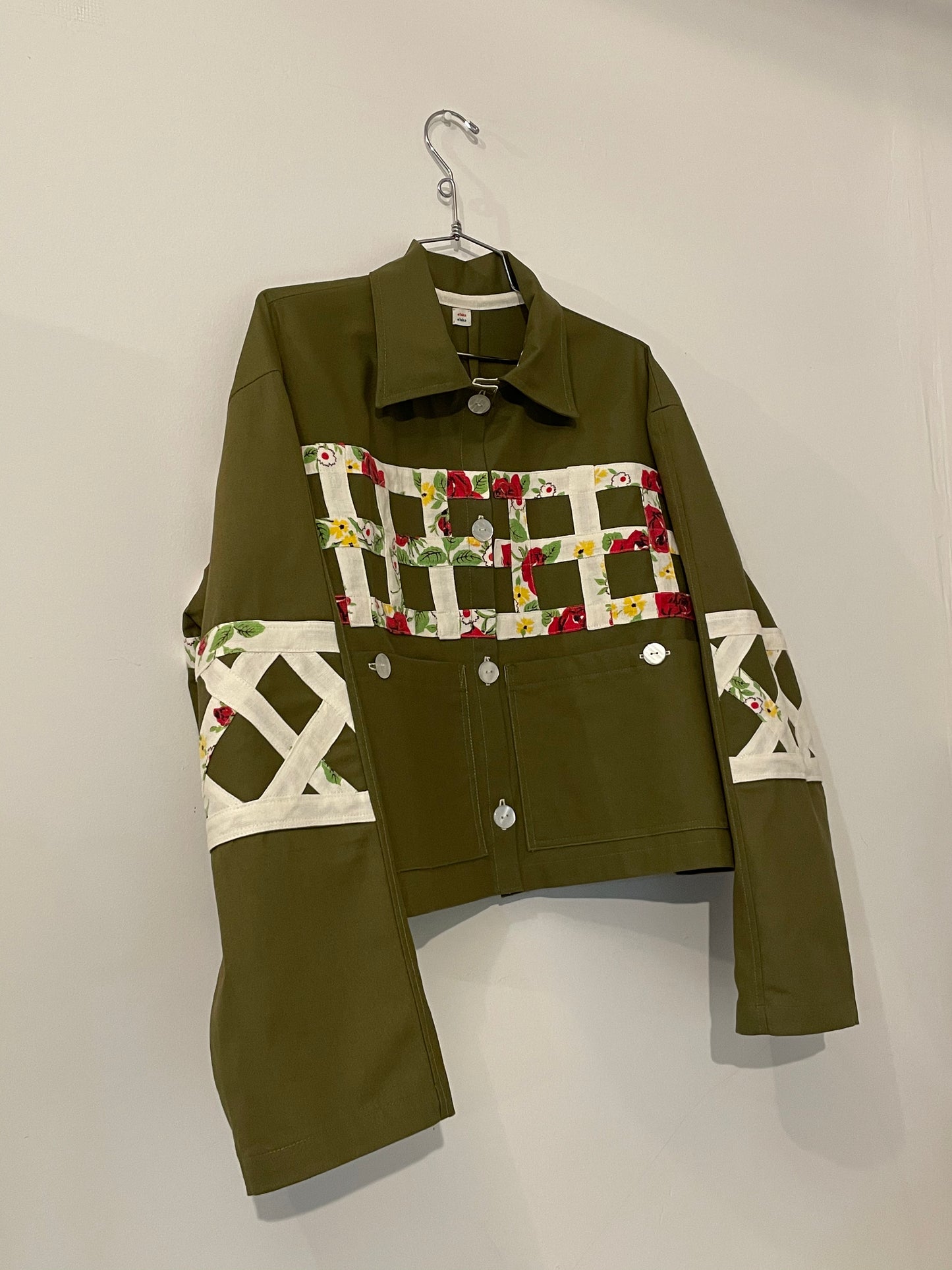 Flower Garden Work Jacket - Olive 3
