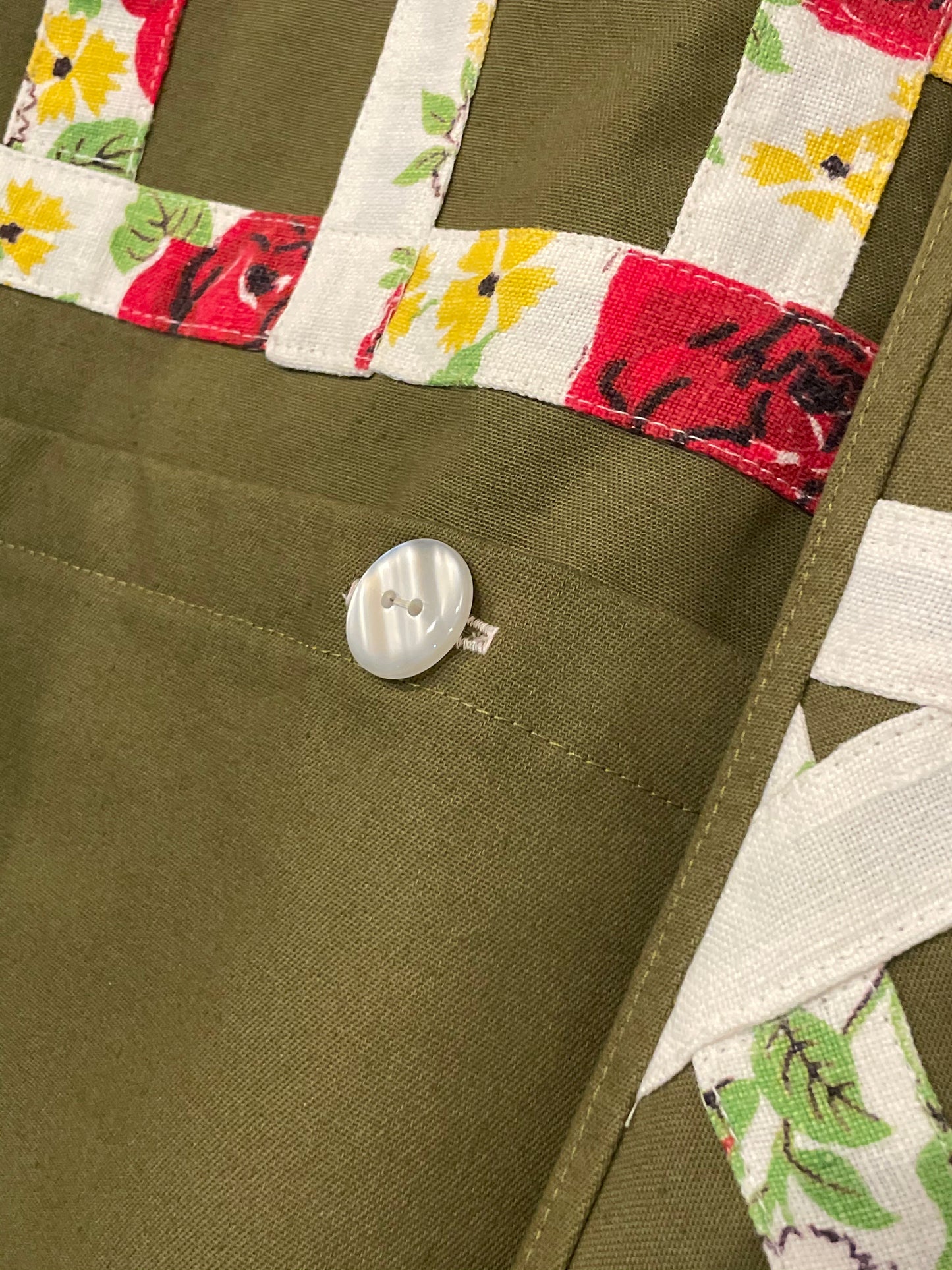 Flower Garden Work Jacket - Olive 3