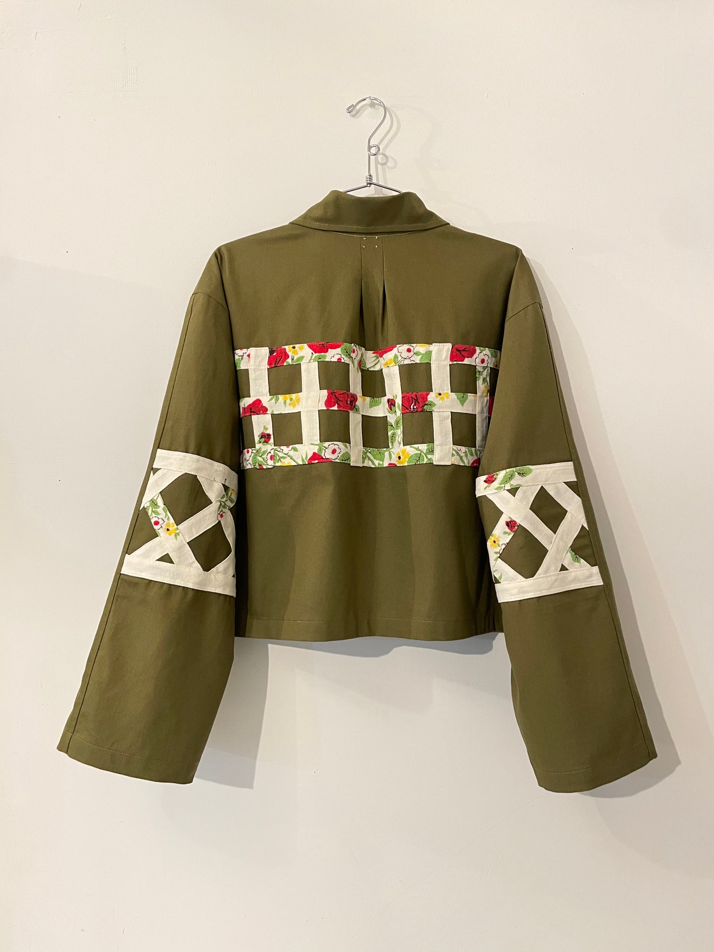 Flower Garden Work Jacket - Olive 3