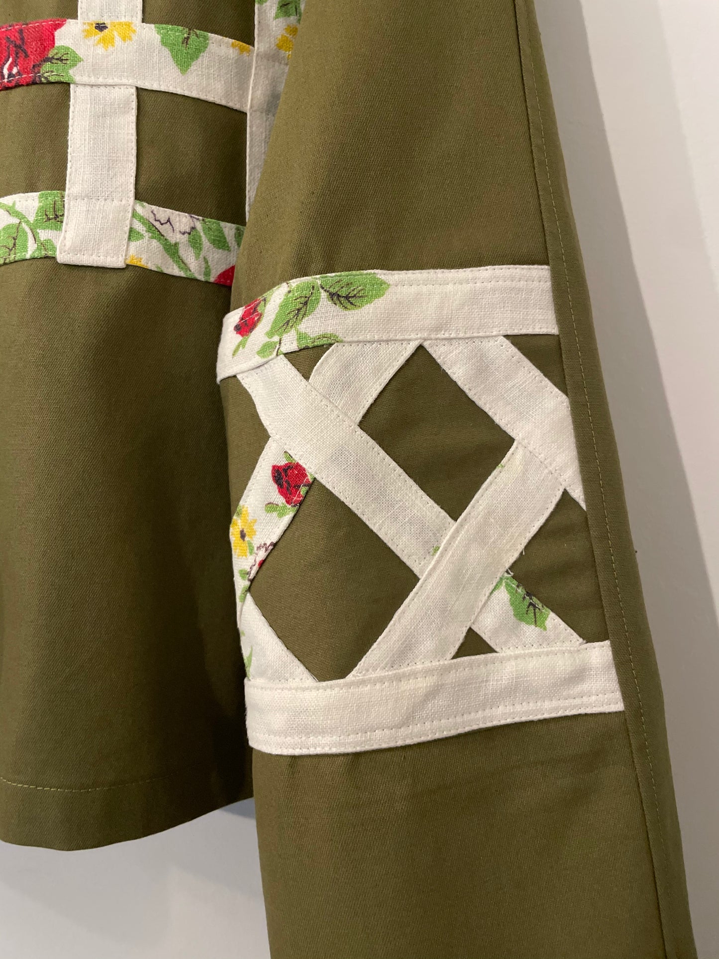 Flower Garden Work Jacket - Olive 3