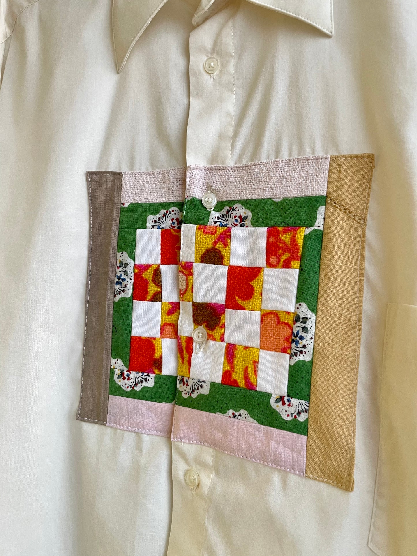 Patchwork Button Up 5