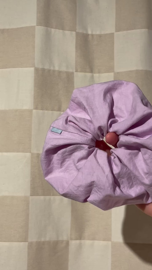 Fluffy Lilac Scrunchie