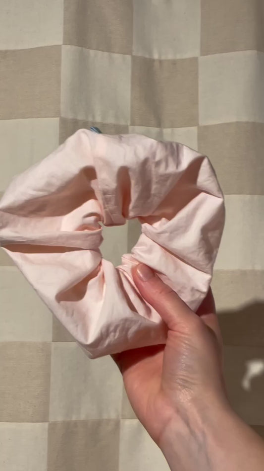 Fluffy Light Pink Scrunchie